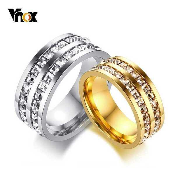 【クーポン利用で4520円】 ペアリング 指輪 ステンレス クリア 透明 ジルコニア レディース 女性 メンズ 男性 リング ウェディングバンド 記念日 アレルギー対応 結婚式 カップル ラグジュアリー ストーンズ キュービックジルコニア 11号 14号 16号 18号