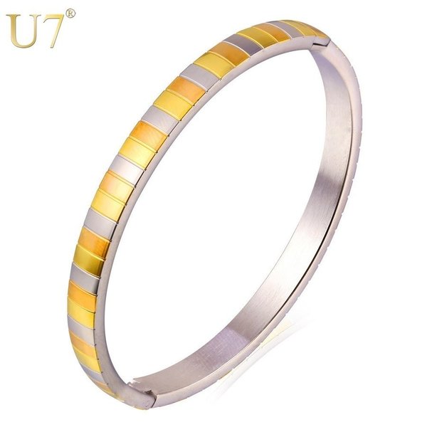 【送料無料】 トーン バングル レディース ヨーロピアン ファンシー スタイル ゴールド 316L ステンレス ブレスレット 腕輪 ロープ おしゃれ 2 カラー...