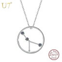 【送料無料】 925 スターリング シルバー かに座 星座 ネックレス ペンダント アクセサリー レディース ユニセックス 誕生日 ジュエリー 干支 プレゼント...