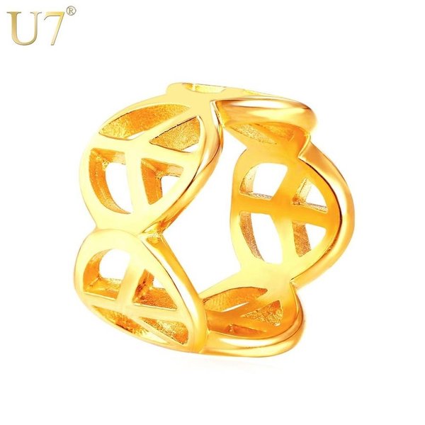 【クーポン利用で4600円】 ステンレス ファッション リング 指輪 ピース シンボル トレンド クロス 十字架 ラウンド バンド ジュエリー 人気 11号 14号 16号 18号 20号 23号 メンズ 男性 ゴールド おしゃれ 大人