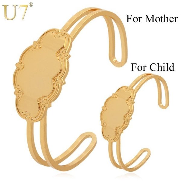 【送料無料】 ユニーク カフ ブレスレット セット 子 ビンテージ 腕輪 キッズ シンプル 大人 トレンド おしゃれ かわいい かっこいい バングル ゴールド ...