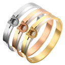 【クーポン利用で4850円】 バングル ブレスレット ステンレス カブ レディース メンズ ファッション ユニーク 幅 カフ チャーム ジオメトリ カップル ジュエリー ギフト 贅沢 スチール(4)