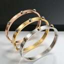 【クーポン利用で4920円】 バングル クリスタル ステンレス レディース メンズ トレンド 結婚式 ウェディング パーティ チャーム ジュエリー 贅沢 OL スチール カフ