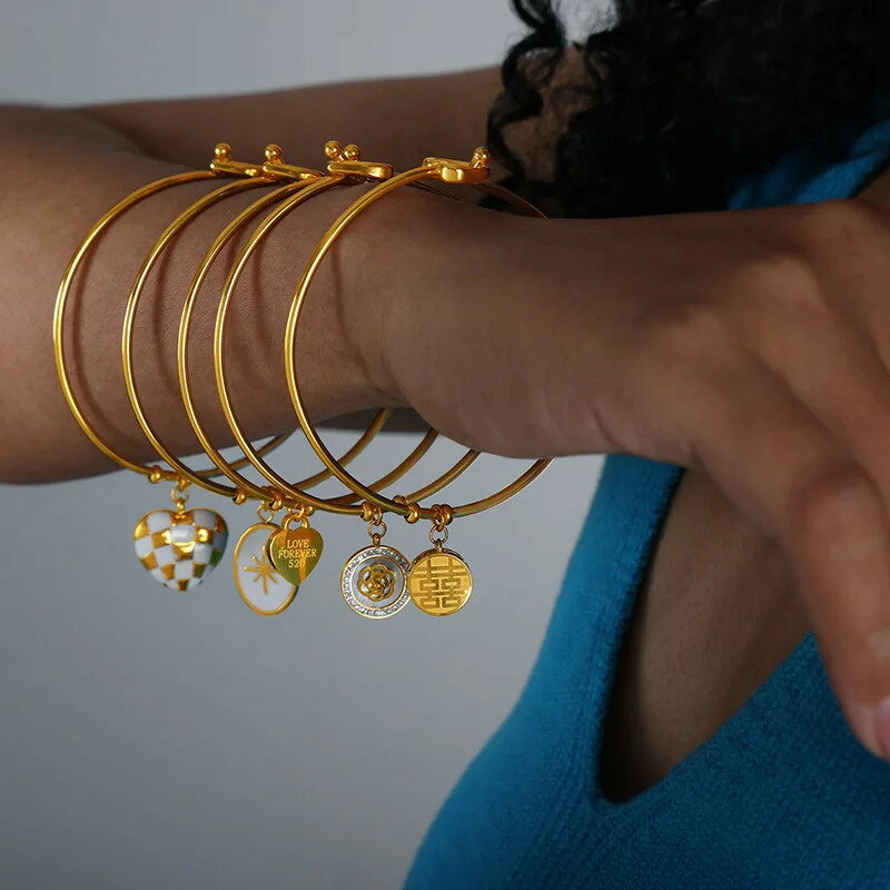 【クーポン利用で7440円】 ペンダント ブレスレット ボート ハート メタル レディース チェッカーボー..