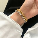 【クーポン利用で4230円】 ブレスレット 動物 アニマル ステンレス チェーン シンプル 馬蹄 レディース U 形 シェープ スチール ミニマリスト 非 ター...