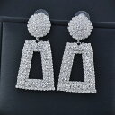 【クーポン利用で3670円】 ピアス ラインストーン ゴールド シルバー レディース フル 結婚式 ウェディング アクセサリー パーティ カラー ファッション ジュエリー(4)