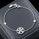 【クーポン利用で3670円】 ブレスレット 花 フラワー クリスタル 赤 レッド シルバー チェーン ハート レディース ミックス スタイル カラー ハンド ファッション ジュエリー