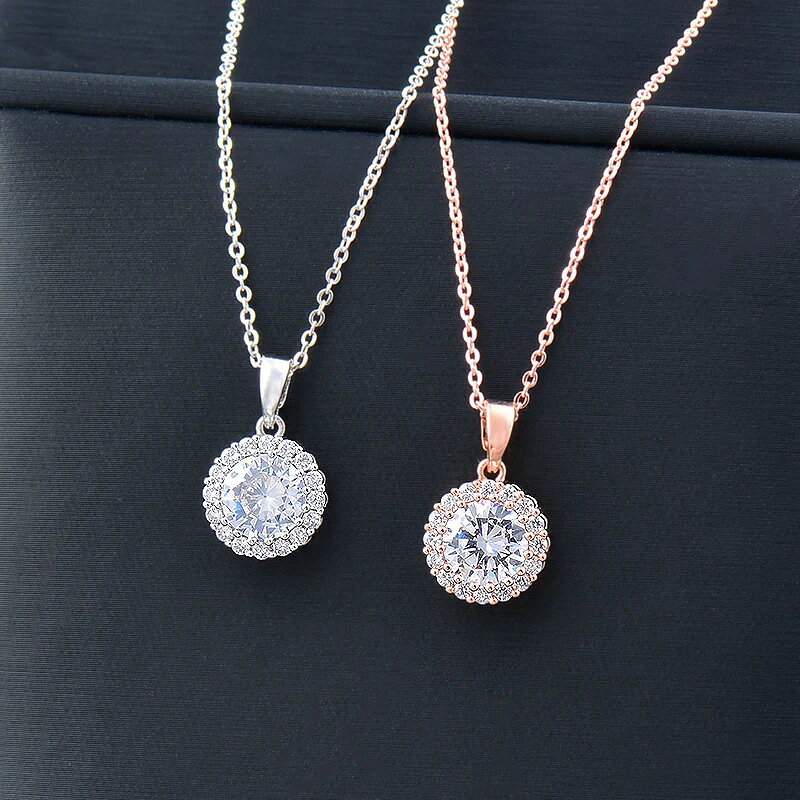 【送料無料】 チョーカー ペンダント ネックレス ジルコニア ゴールド シルバー ピック レディース ファッション キュービック ジルコン ジュエリー ローズ カラー 結婚式 ウェディング アクセサリー