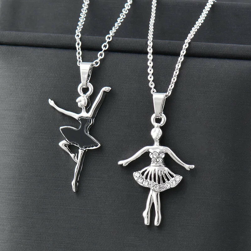 【送料無料】 チョーカー ネックレス ステンレス シルバー レディース クラシック バレエ ガール カラー スチール アクセサリー