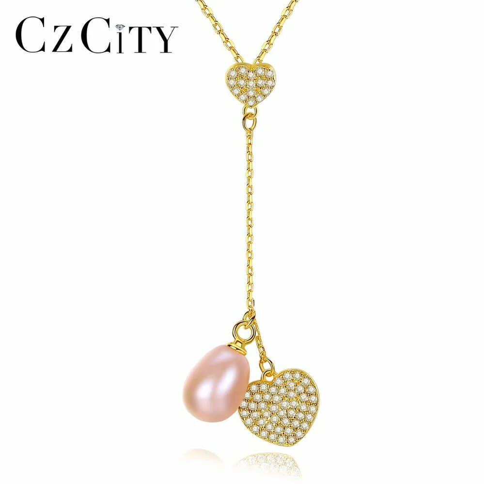 【送料無料】 チョーカー ペンダント ネックレス シルバー ハート パール リング レディース 925 スターリング CZ 7-8mm ナチュラル ファイン フ...