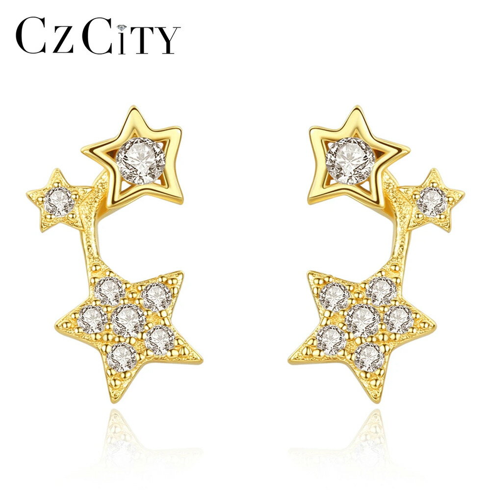 【クーポン利用で8200円】 ピアス ジルコニア シルバー リング 星 レディース 輝く スパークリング ス..