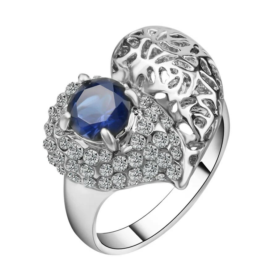 【クーポン利用で3250円】 指輪 リング 白 ホワイト クリスタル ビンテージ シルバー ハート LOVE レディース ファッション Love カラー モザイク ジュエリー フリー