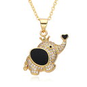 【送料無料】 チョーカー ペンダント ネックレス 動物 アニマル ゴールド キング ゾウ レディース カラフル かわいい 象 エレファント アニメーション チャ...