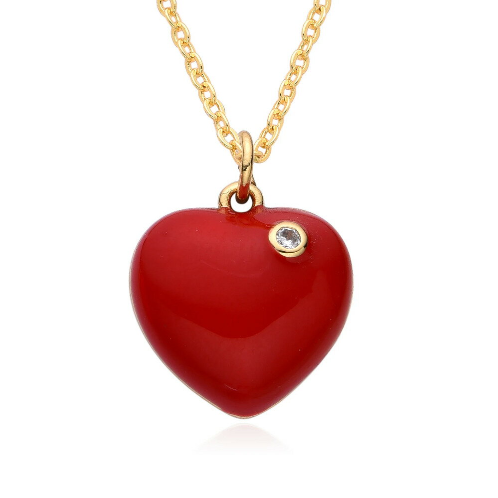 【送料無料】 チョーカー ペンダント ネックレス チェーン ハート レディース kpop カラフル チャーム マイクロインレイド CZ クリスマス ギフト ジュ...