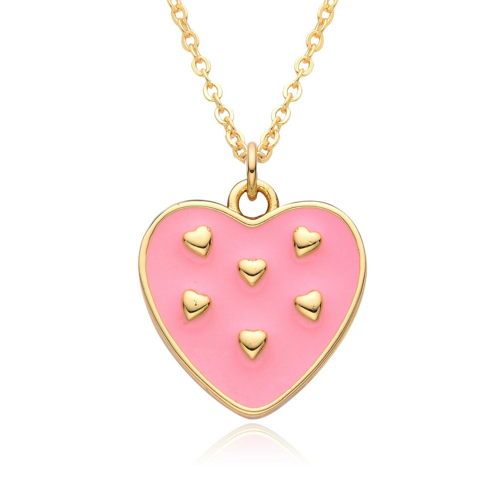 【送料無料】 チョーカー ペンダント ネックレス ゴールド チェーン ハート レディース メンズ kpop カラー オイル ドリップ カップル ヨーロッパ チャ...