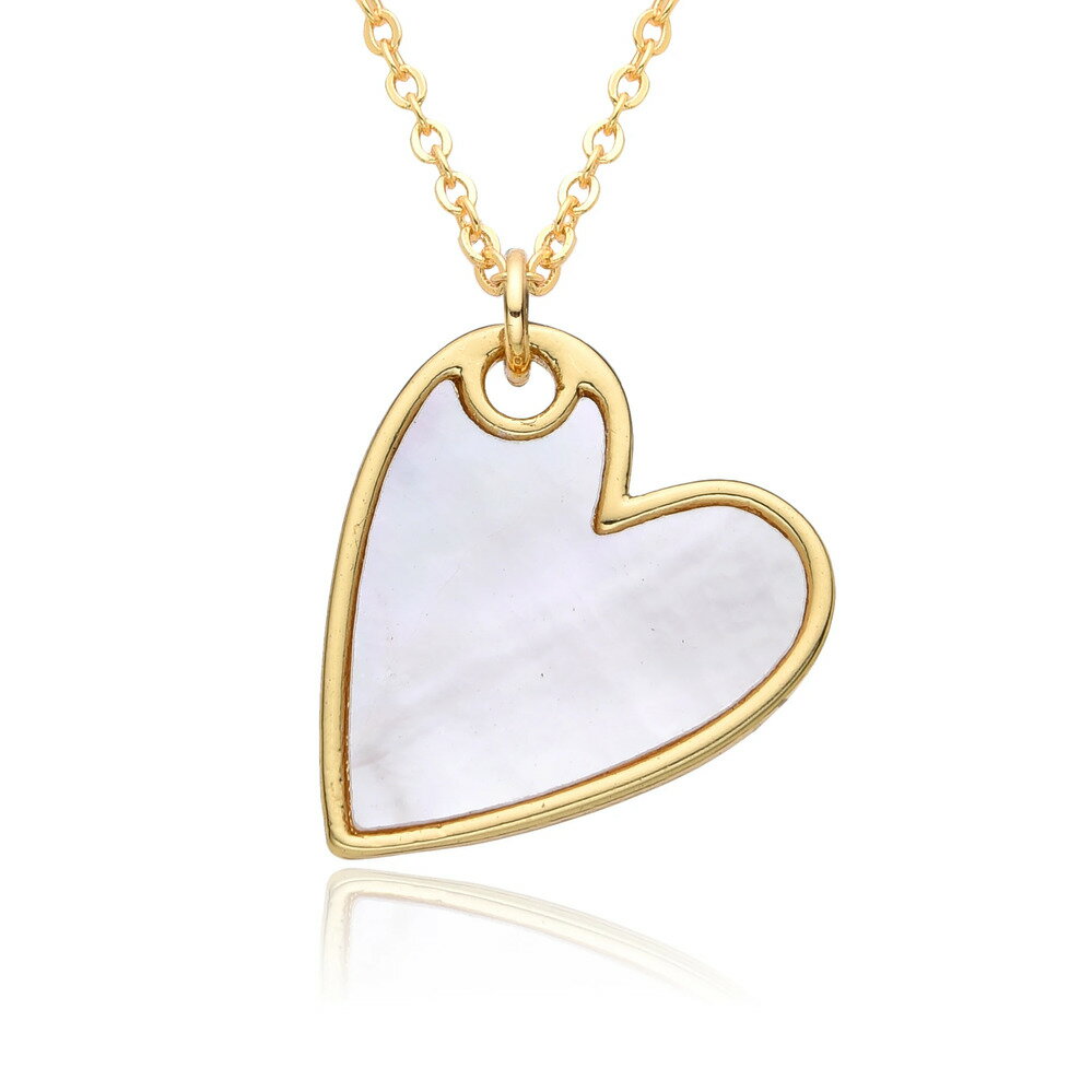 【送料無料】 チョーカー ペンダント ネックレス 白 ホワイト ゴールド チェーン ハート レディース ミニマリスト カラー チャーム 象眼細工 CZ Ins ...