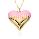 【送料無料】 チョーカー ペンダント ネックレス ゴールド チェーン ハート レディース 新しい kpop カラー チャーム Y2K カラフル オイル ドリップ...