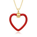 【送料無料】 チョーカー ペンダント ネックレス 赤 レッド チェーン ハート レディース 新しい kpop 透かし チャーム Y2K カラフル オイル ドリッ...