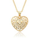 【送料無料】 チョーカー ペンダント ネックレス ゴールド チェーン ハート レディース 新しい パーソナライズ カラー 透かし チャーム マイクロインレイド ...