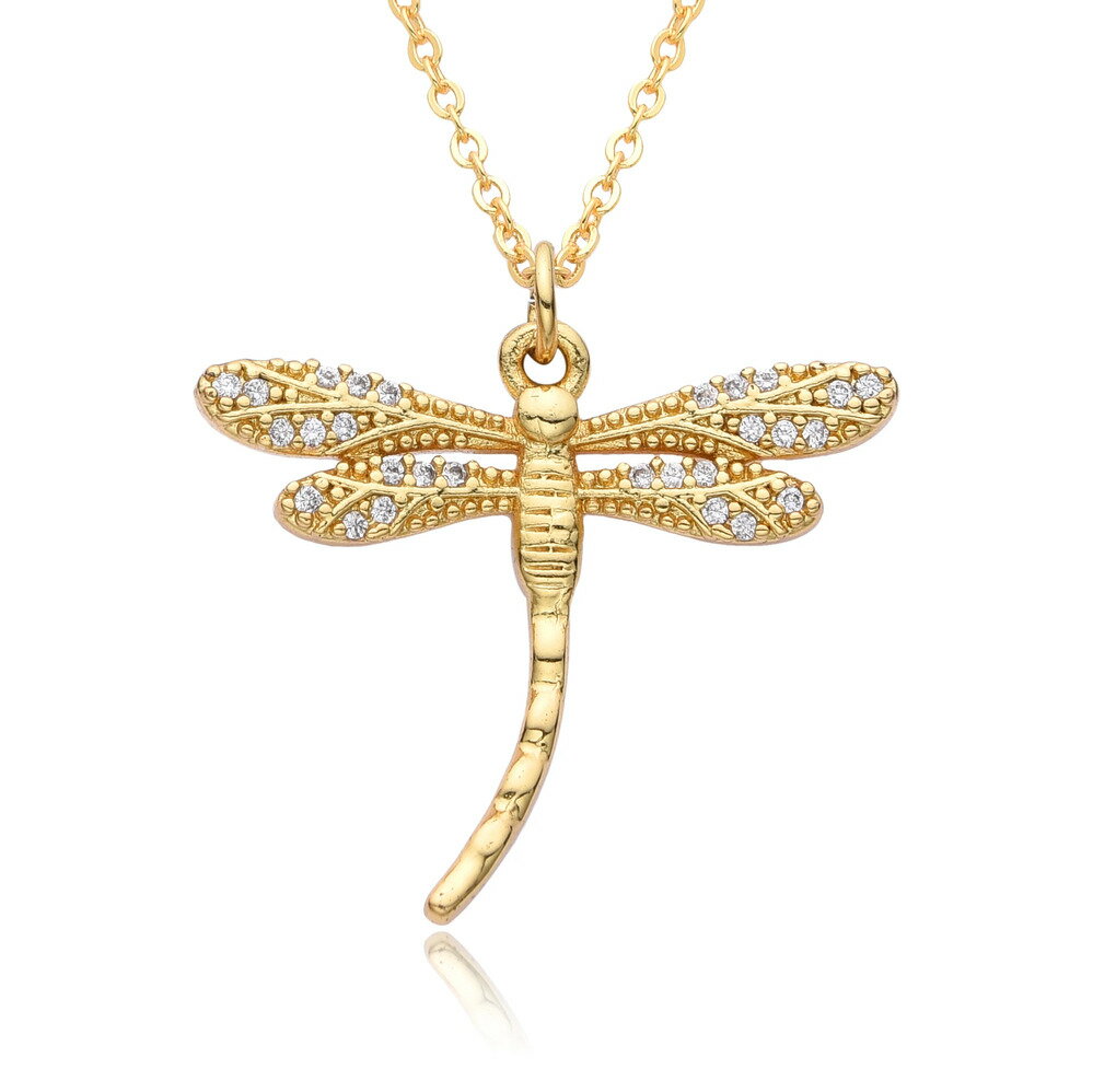 【送料無料】 チョーカー ペンダント ネックレス インセクト ゴールド ドラゴン チェーン トンボ 昆虫 レディース 新しい Y2K カラー ドラゴンフライ チ...
