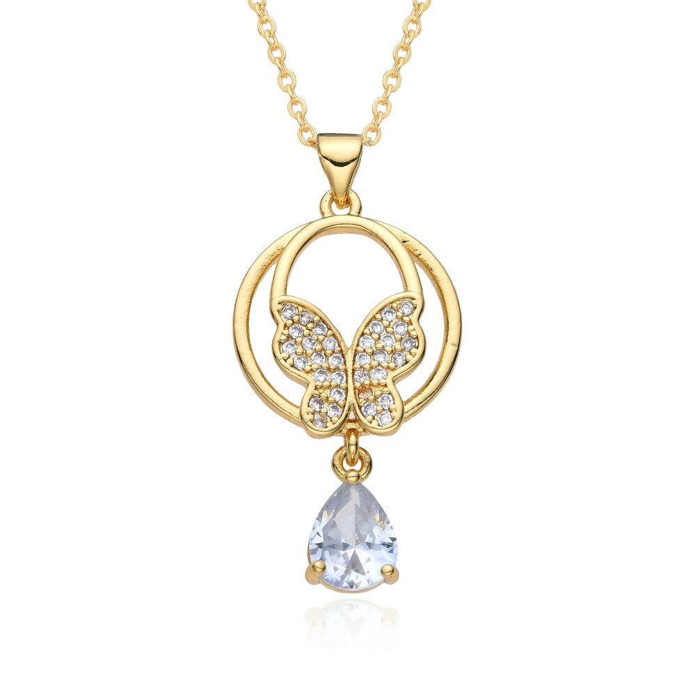 【送料無料】 チョーカー ペンダント ネックレス 蝶 バタフライ インセクト ゴールド チェーン 昆虫 レディース 新しい Y2K カラー 透かし チャーム 象...