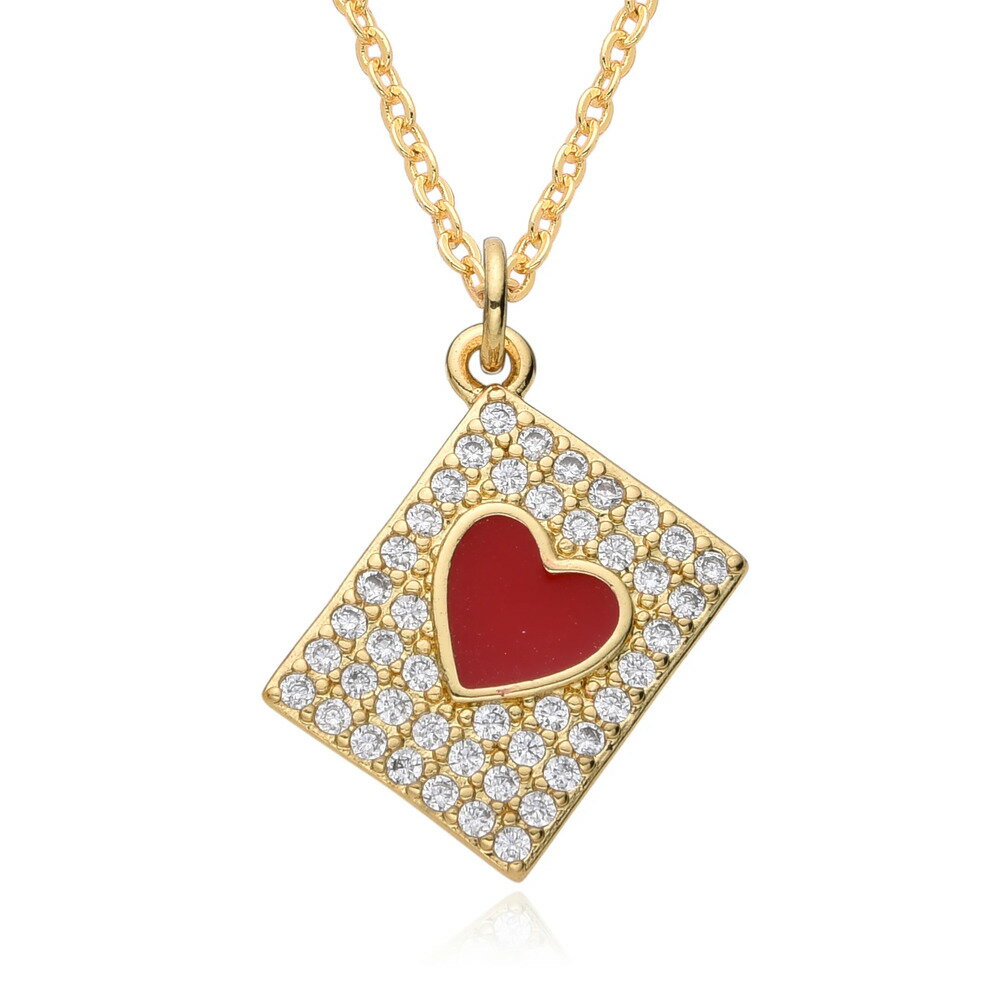 【送料無料】 チョーカー ペンダント ネックレス ゴールド スクエア チェーン ハート フック レディース Y2K カラー 長方形 四角 本 ブック チャーム ...