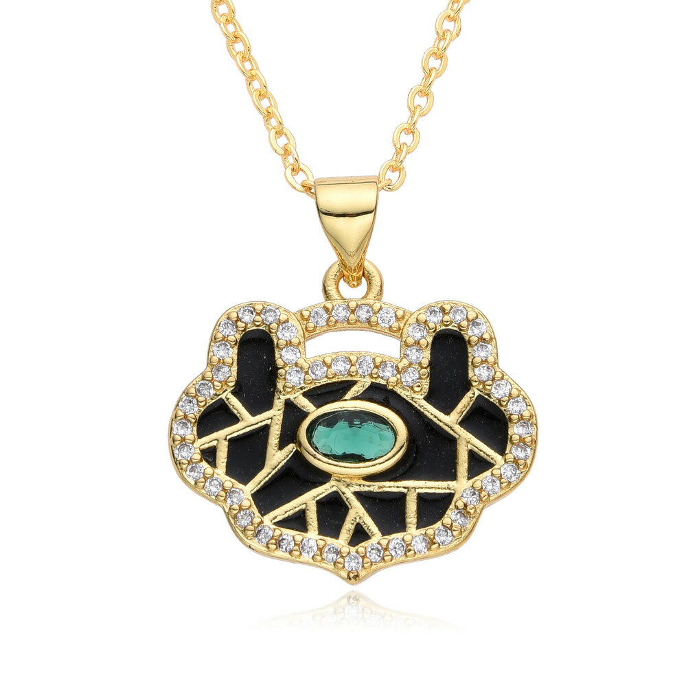 【送料無料】 チョーカー ペンダント ネックレス ジルコニア スクエア キング ビーズ ロング レディース Y2K ピース 如意 ロングライフ ロック カラフル...