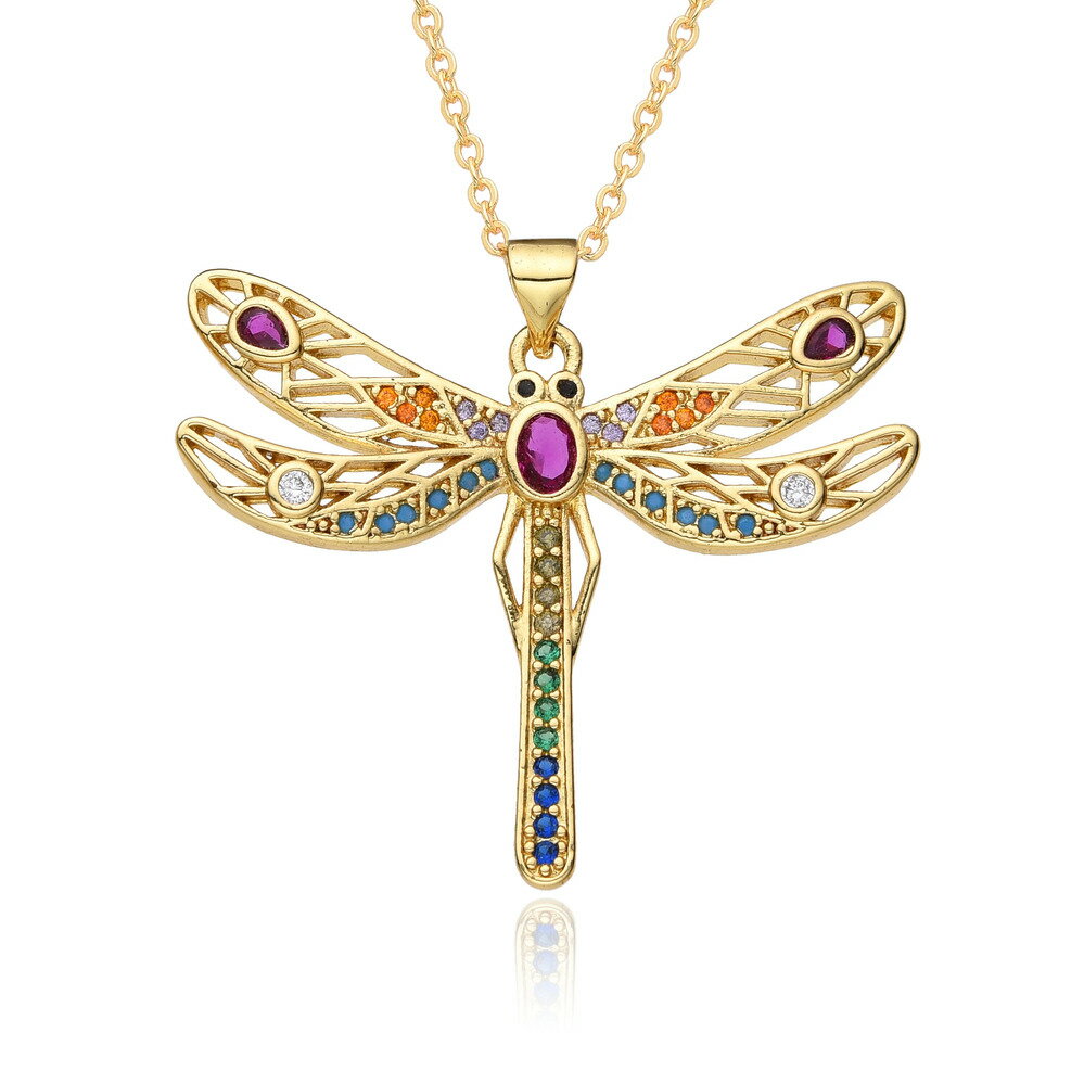 【送料無料】 チョーカー ペンダント ネックレス インセクト ゴールド ドラゴン チェーン トンボ キング 昆虫 レディース Y2K カラー ドラゴンフライ チ...