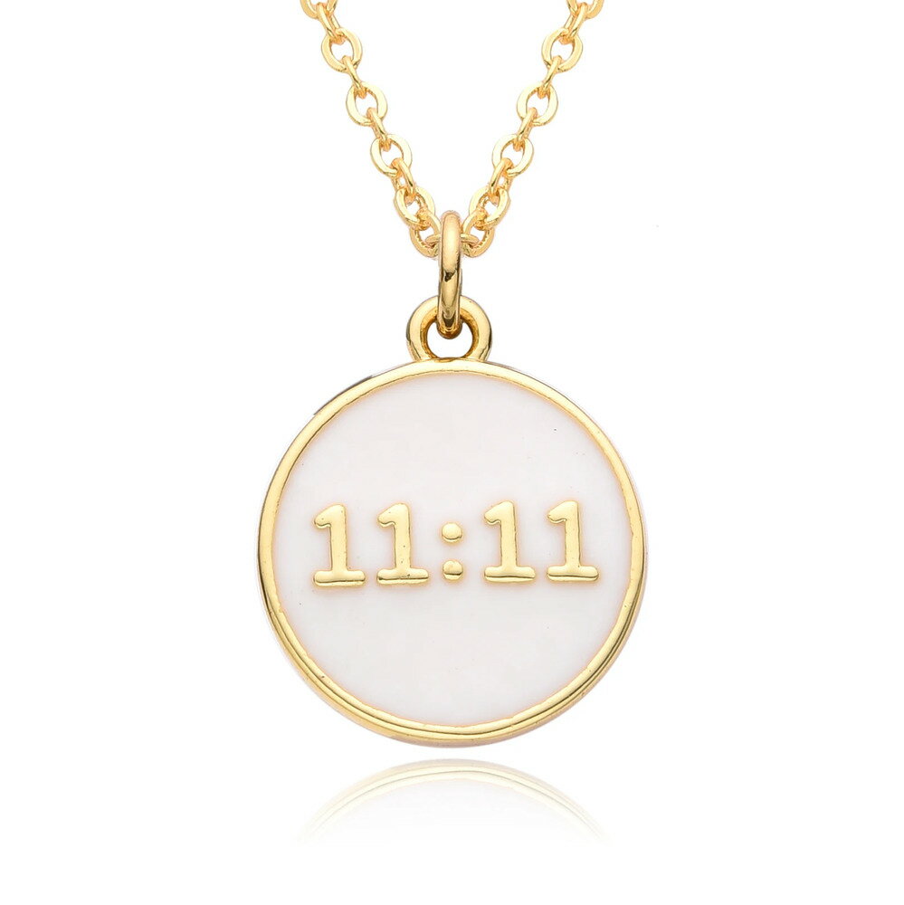 【送料無料】 チョーカー ペンダント ネックレス ゴールド チェーン ラウンド レディース 新しい Ins カラー オイル ドリップ ダブル イレブン フィギュ...