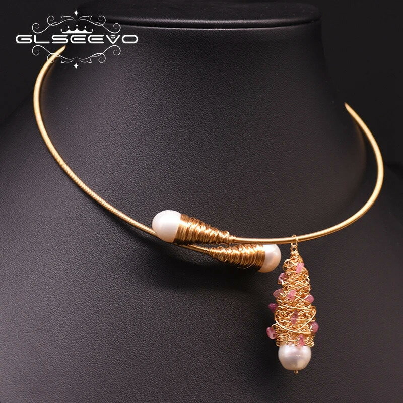 【送料無料】 チョーカー ネックレス パール レディース オリジナル デザイン ハンドメイド ナチュラル フレッシュ 水 ゴシック 結婚式 ウェディング パーテ...