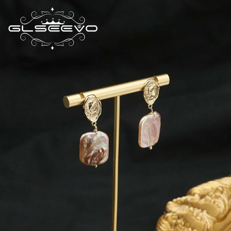 【クーポン利用で5610円】 ピアス 紫 パープル ドロップ ボート パール レディース ポートレイト スタ..