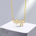 【クーポン利用で4120円】 ペンダント ネックレス ステンレス クローバー ゴールド チェーン プラント 韓国 植物 O レディース ラッキー ガール プレート スチール 調整可能 スタイル