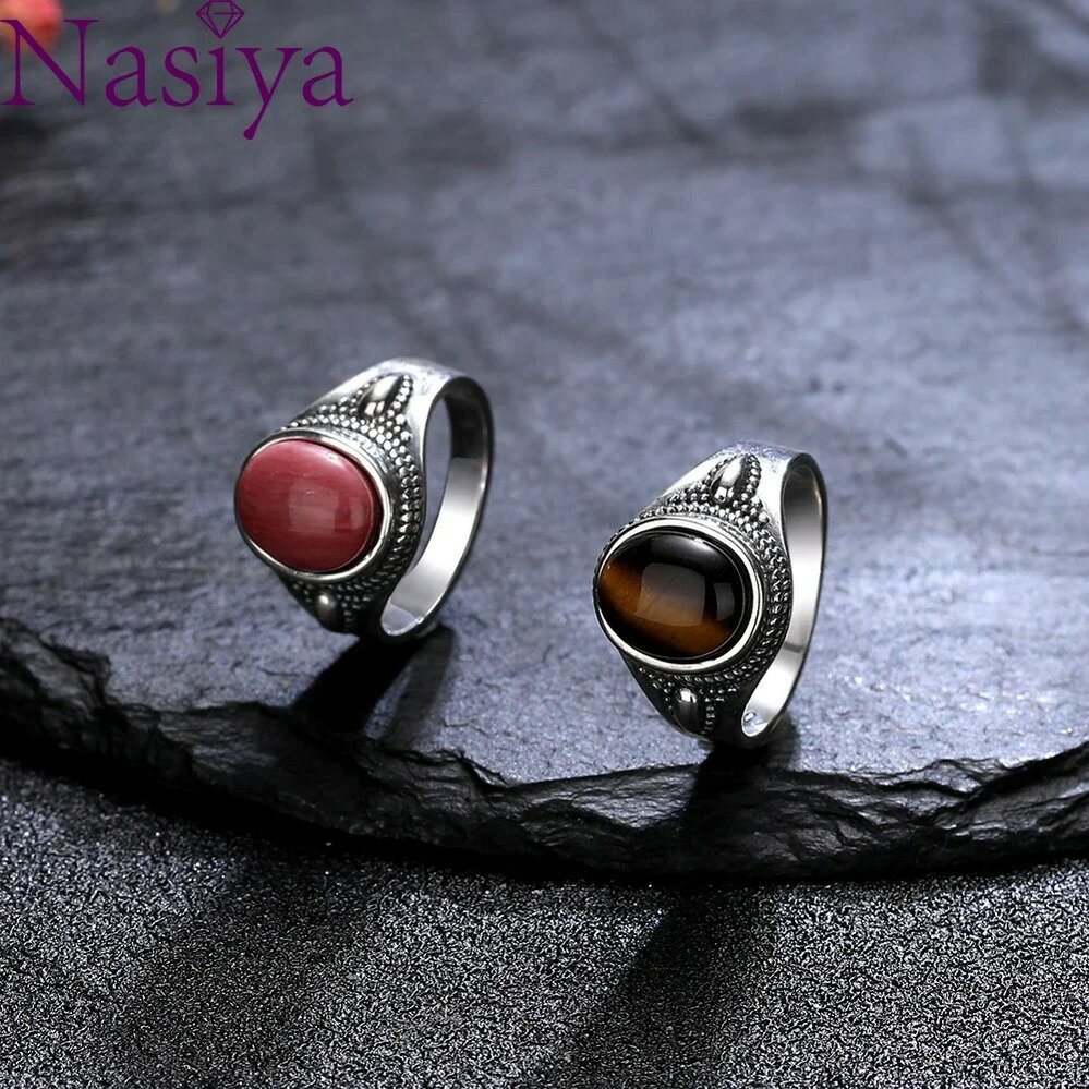 【送料無料】 指輪 リング クロサイ シルバー オバール レトロ レディース メンズ ジュエリー 8x10mm ジェム ロードクロサイト ラブラドライト ギフト...