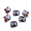 【クーポン利用で4220円】 ルースストーン レインボー ストーン レディース 5 個 5CT ナチュラル 神秘 虹 トパーズ 放射 エクセレント カット ルー...