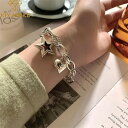 【クーポン利用で4400円】 ブレスレット ビンテージ LOVE 星 レディース メンズ Love スター ガール ヒップ ホップ ファッション 新しい パンク ジュエリー カップル ギフト パーティ バウンス(4)