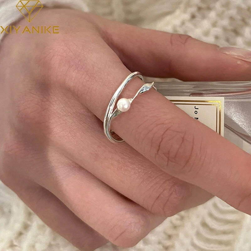 【クーポン利用で3670円】 指輪 リング パール 韓国 カブ レディース クリエイティブ カフ 指 フィンガー ガール ファッション 新しい ジュエリー 友達 ギフト パーティ 結婚式 ウェディング