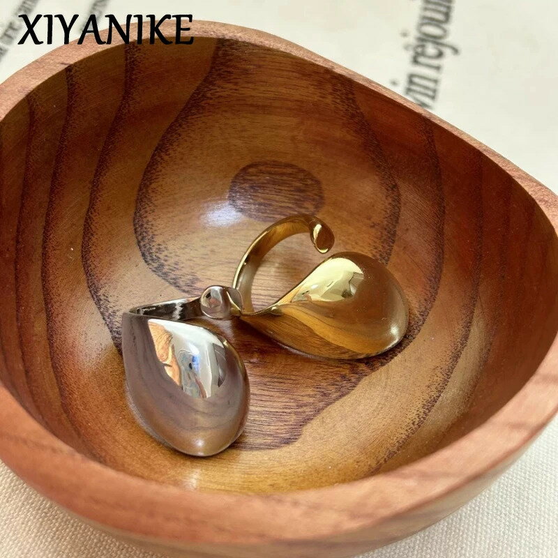 【送料無料】 指輪 リング ドロップ カブ レディース 新しい 年 イレギュラー 水滴 ウォータードロップ カフ ガール パンク ファッション ジュエリー バレンタイン ギフト パーティ ロック