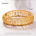 【送料無料】 バングル ブレスレット エチオピア アフリカ ゴールド レディース 1個セット 24K 結婚式 ウェディング カラー ジュエリー ミドル イースト 東 アフリカン ギフト