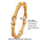 【クーポン利用で10310円】 バングル ブレスレット 白 ホワイト エチオピア ゴールド ストーン レディース 24K 4個セット ドバイ カラー 妻 ワイフ 結婚式 ウェディング ジュエリー ビジュー ギフト(4)