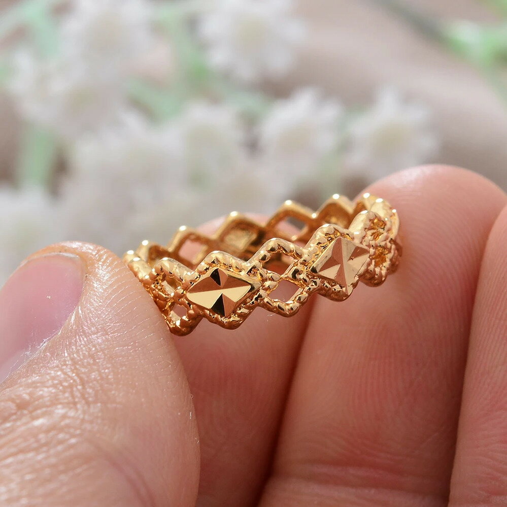 【送料無料】 指輪 リング ナイジェリア エチオピア アフリカ ゴールド コンゴ レディース カラー アフリカン ジュエリー 結婚式 ウェディング 79 サイズ マザー(4)