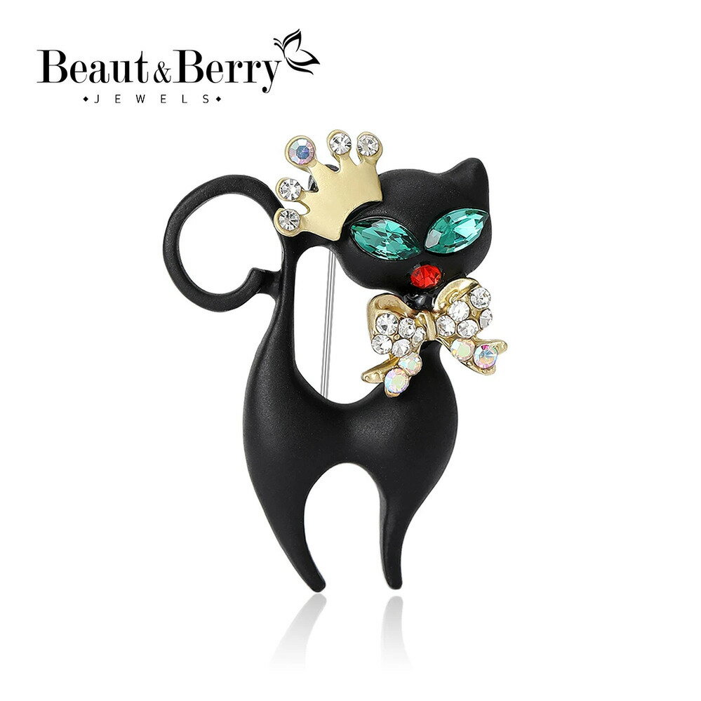 【クーポン利用で3420円】 ブローチ 動物 アニマル クラウン ネコ レディース メンズ トレンド 猫 キャット ユニセックス ピン カジュアル パーティ アクセサリー ギフト(4)