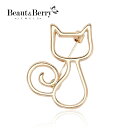 【クーポン利用で3420円】 ブローチ 動物 アニマル ネコ レディース メンズ かわいい アロイ 猫 キャット ユニセックス ピン 2カラー 利用可能 カジュアル パーティ アクセサリー ギフト(4)