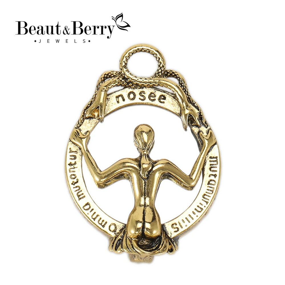 【送料無料】 ブローチ レトロ レディース メンズ トレンド 鏡 ミラー ガール ユニセックス 2カラー オ..