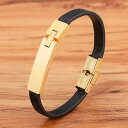 【クーポン利用で4930円】 バングル ブレスレット ステンレス シンプル レザー メンズ トレンド スチール デザイン 織り込み パターン ジュエリー ギフト...