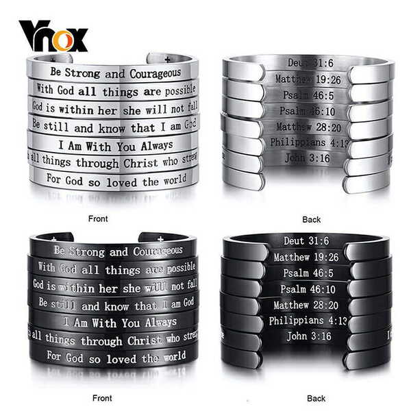 【送料無料】 バングル ブレスレット レディース カフブレスレット 聖書 世界 刻印 316inch カフ メンズ シンプル 大人 トレンド おしゃれ かわいい...