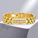 【クーポン利用で17060円】 ブレスレット ゴールド ジルコニア ステンレス レディース 絶妙 プレート スチール 時計 ウォッチ バンド aaa キュービック ストーン 贅沢 ジュエリー ギフト(4)