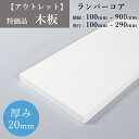 【特価品】 厚み20mm×幅100~900mm×奥行100~290mm お得な板 白 ホワイト DIY 化粧板 収納棚 本棚 オーダー カット 部屋片付け 整理...