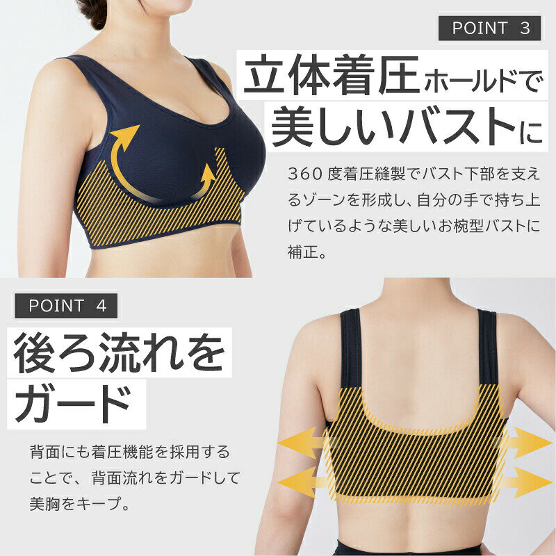 【楽天1位】 ナイトブラ Drop ドロップ パッド 【公式】 emavis ブラジャー ブラ 昼夜兼用 日中 育乳 育乳ブラ ノンワイヤーブラ 小胸 20代 30代 40代 50代 脇高 バストアップ