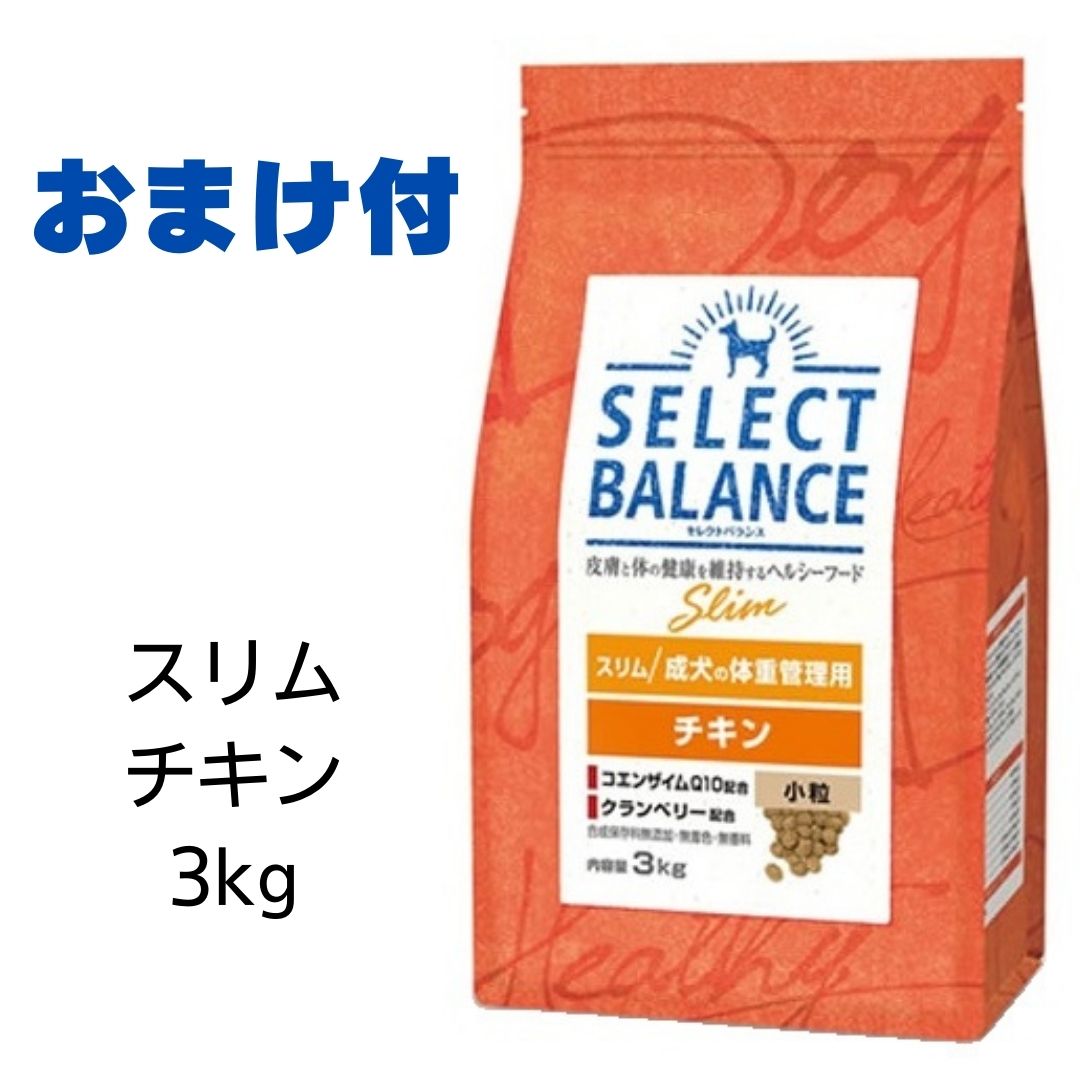 【2個で500円引クーポン】【賞味期限2025年4月30日以降】セレクトバランス スリムチキン 小粒 3kg【おまけ付き】 あす楽