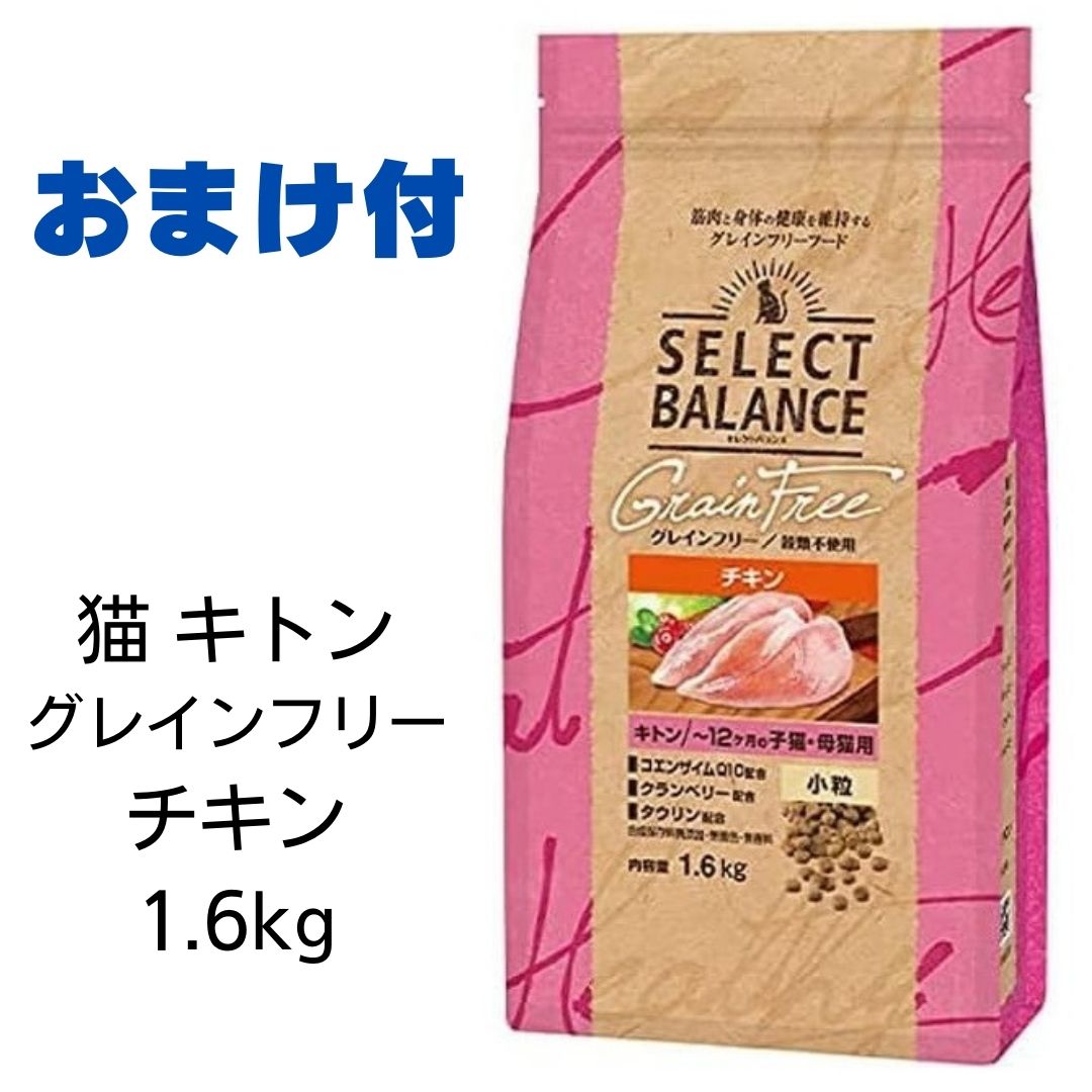 セレクトバランス　猫　グレインフリー　キトン　チキン　小粒　1.6kg （～12ヶ月の子猫・母猫用） 　あす楽